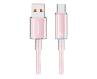 USAMS Kabel US-SJ658 6A USB-A do USB-C 1,2m różowy - 1569089 - zdjęcie 1